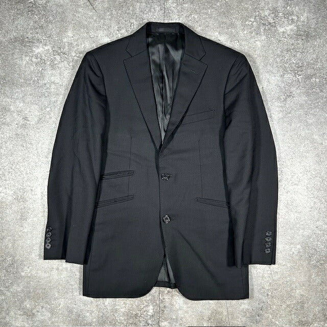 Burberry Black Label Tailored Jacket Black Slim Fit Size 36R