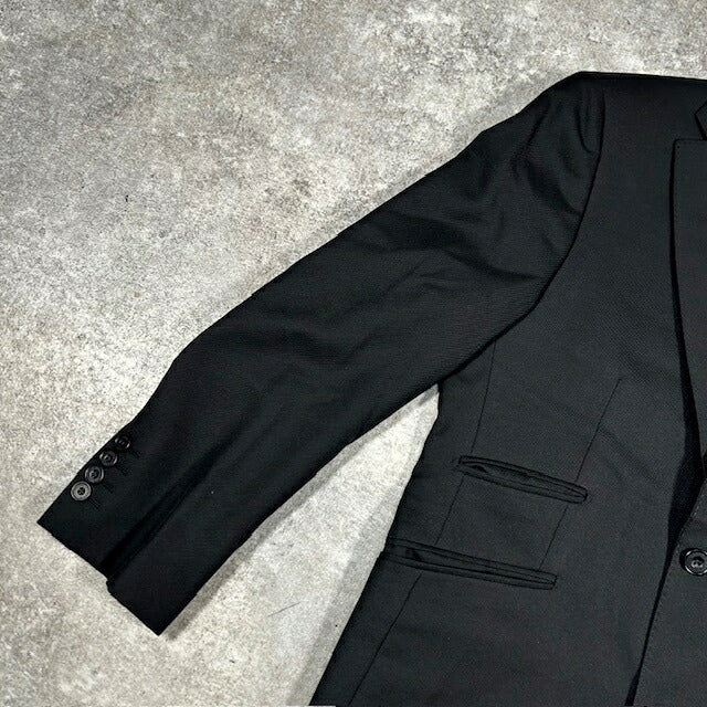 Burberry Black Label Tailored Jacket Black Slim Fit Size 36R