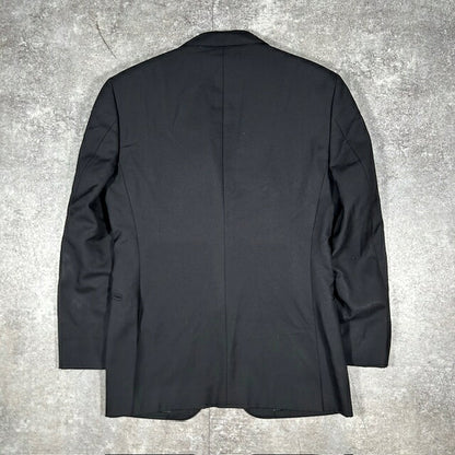 Burberry Black Label Tailored Jacket Black Slim Fit Size 36R