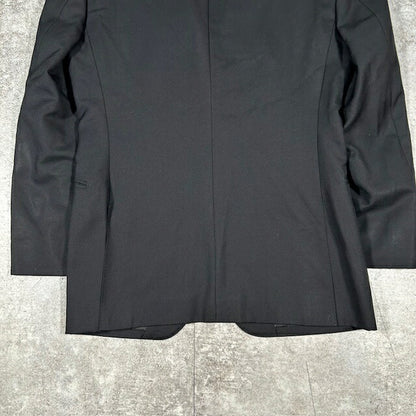 Burberry Black Label Tailored Jacket Black Slim Fit Size 36R