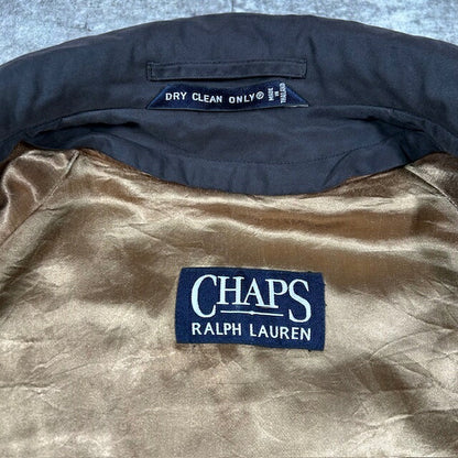 CHAPS Ralph Lauren Balmacaan Liner Coat Black Size 40