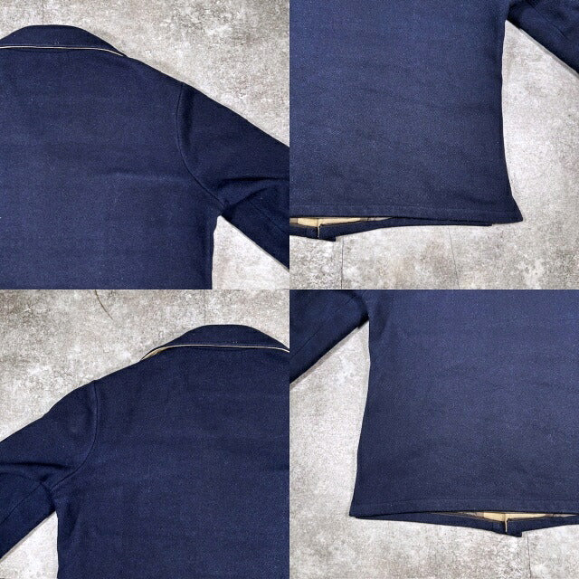 Vintage 70s UPSTREAM USA Made Wool Jacket Navy Size L