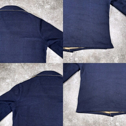 Vintage 70s UPSTREAM USA Made Wool Jacket Navy Size L