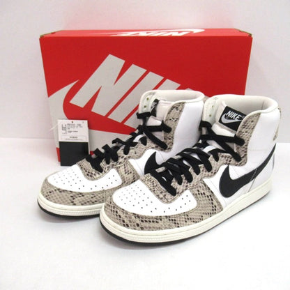 NIKE Terminator High White Black Cocoa Sneakers Size 27cm