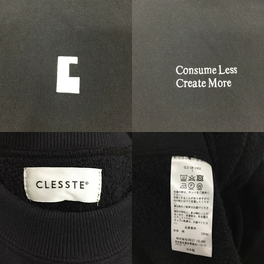 CLESSTE Black Sweatshirt Size 1