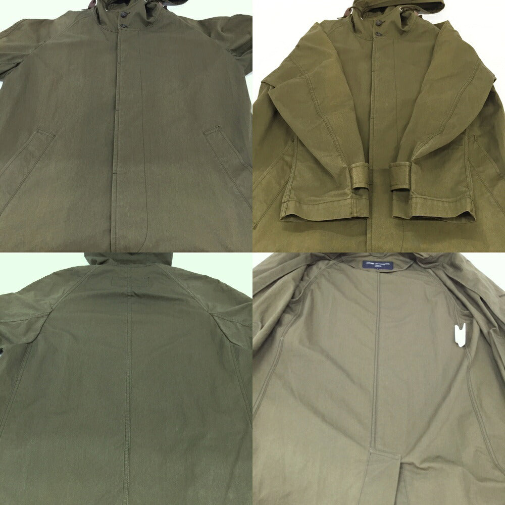 COMME des GARCONS HOMME Khaki Hooded Coat Size S