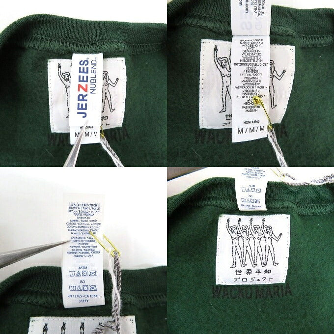 WACKO MARIA 24FW World Peace Crewneck Sweatshirt Size M