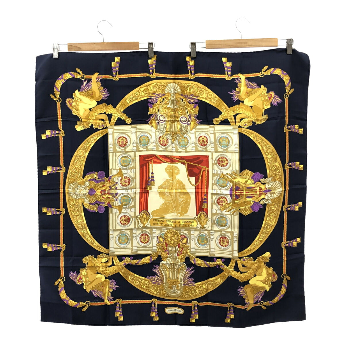 HERMES Carre 90 "Hommage a Charles Silk Scarf Size ONE SIZE