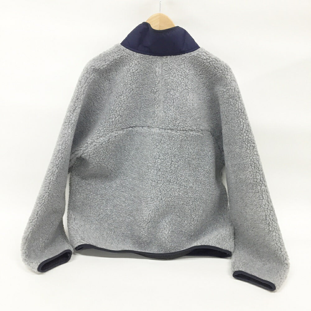 FEELS. Boa Fleece Zip Jacket Gray/Navy Size M