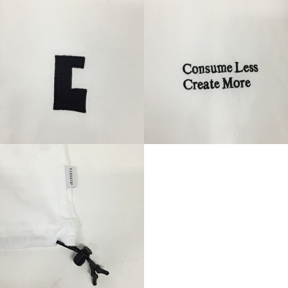 CLESSTE White C-Logo Drawstring T-Shirt Size F