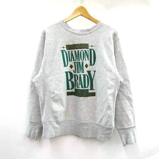Champion 80s Tricolor Tag Crewneck Sweatshirt Gray Size L