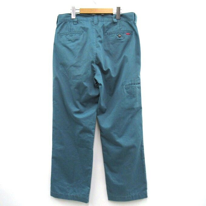 SUPREME 23AW Work Pants Green Size 32