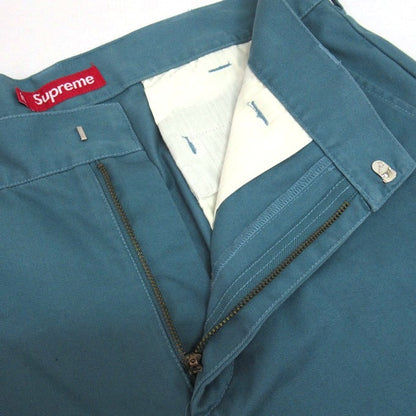 SUPREME 23AW Work Pants Green Size 32