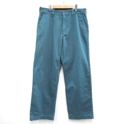 SUPREME 23AW Work Pants Green Size 32