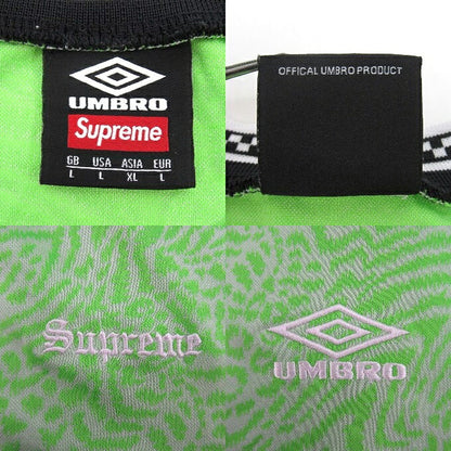 Supreme x Umbro 23SS Animal Print Soccer Jersey Green Size L