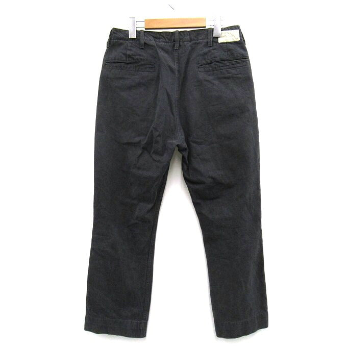 PHIGVEL Button Fly Cotton Pants Black Size 32
