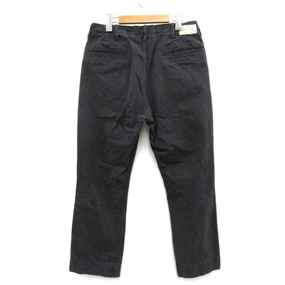 PHIGVEL Button Fly Cotton Pants Black Size 32