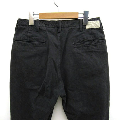 PHIGVEL Button Fly Cotton Pants Black Size 32