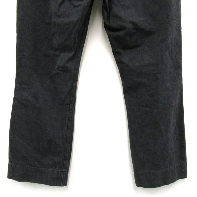 PHIGVEL Button Fly Cotton Pants Black Size 32