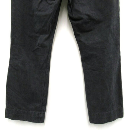PHIGVEL Button Fly Cotton Pants Black Size 32