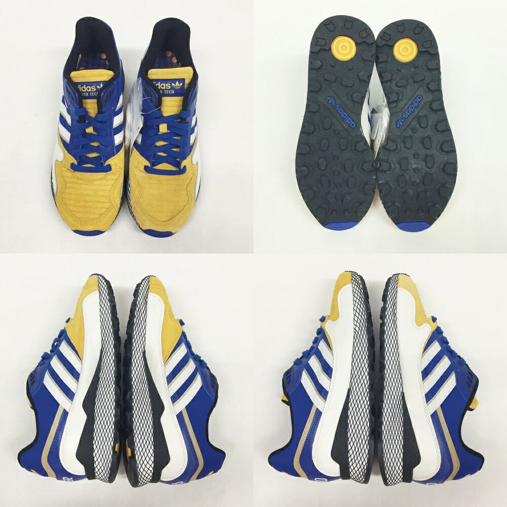 adidas x DBZ Ultratech Yellow Blue White Sneakers Size 9.5