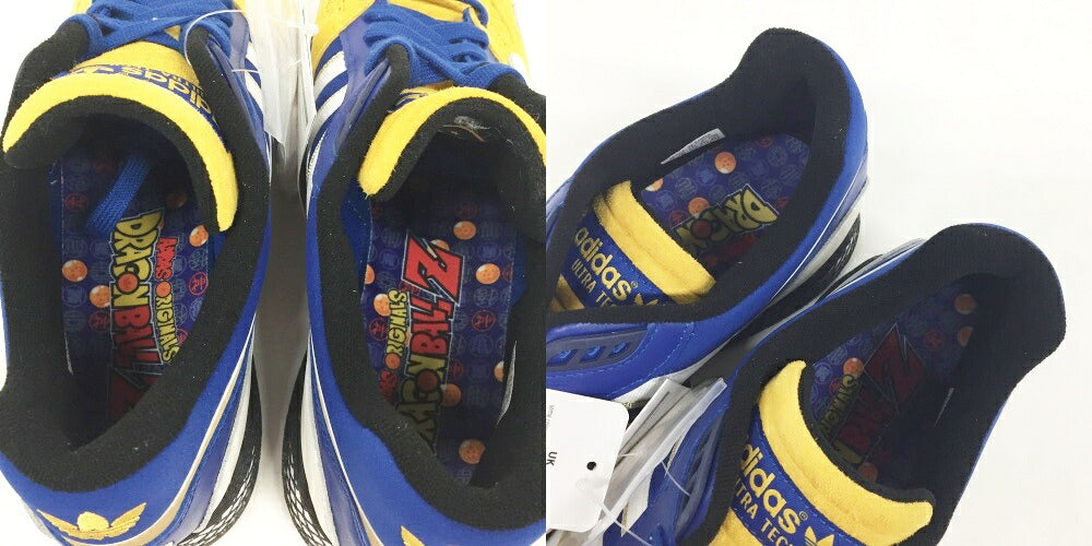adidas x DBZ Ultratech Yellow Blue White Sneakers Size 9.5