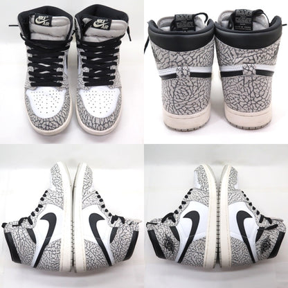 NIKE Air Jordan 1 Retro High OG Grey Muslin Sneakers