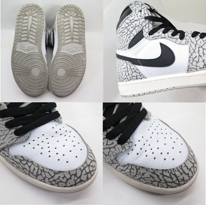 NIKE Air Jordan 1 Retro High OG Grey Muslin Sneakers
