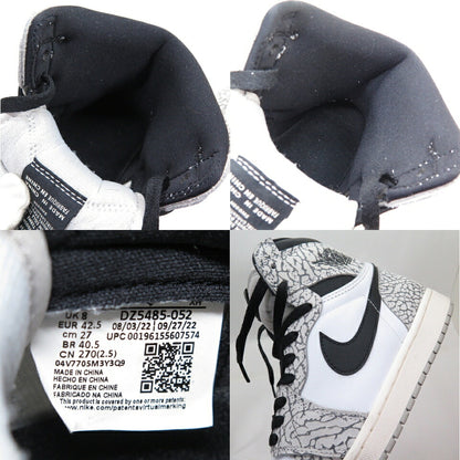 NIKE Air Jordan 1 Retro High OG Grey Muslin Sneakers
