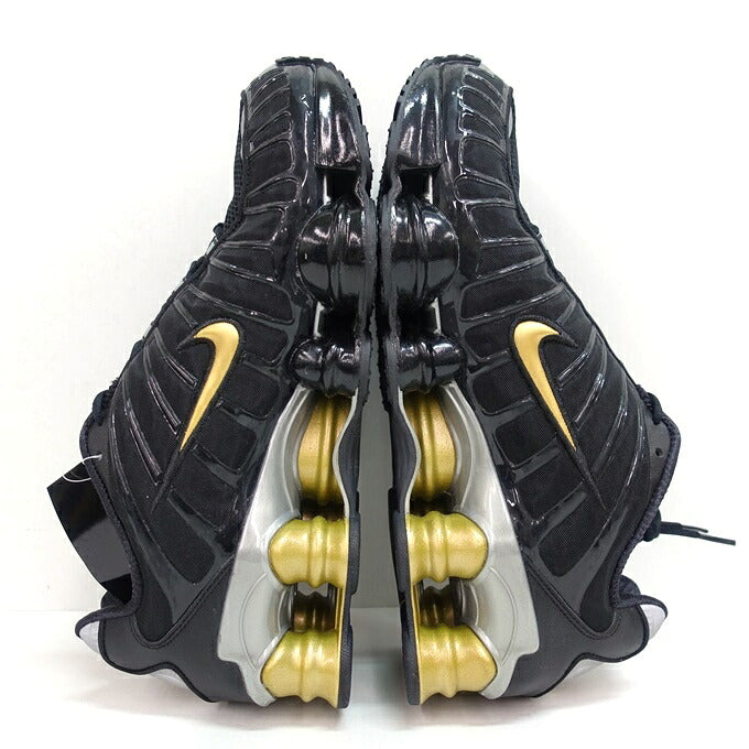 NIKE Shox TL Neymar Jr Black Gold Sneakers Size 28cm