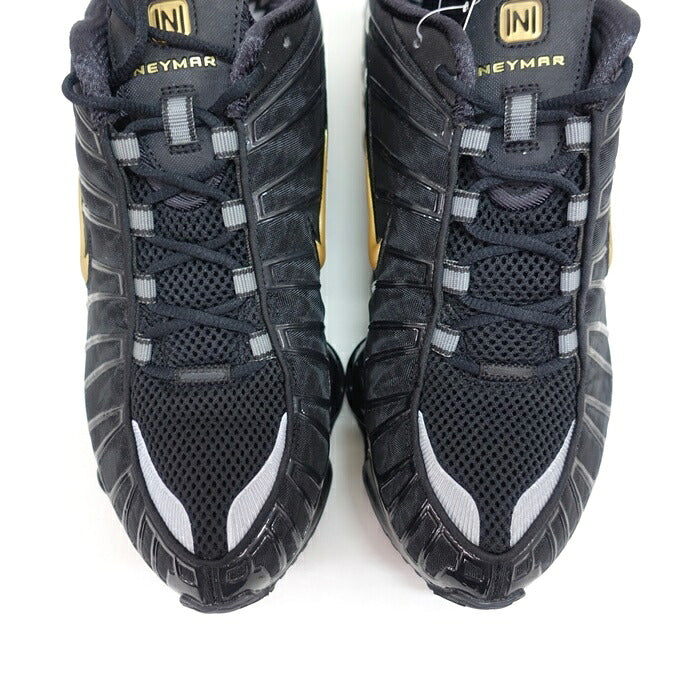 NIKE Shox TL Neymar Jr Black Gold Sneakers Size 28cm
