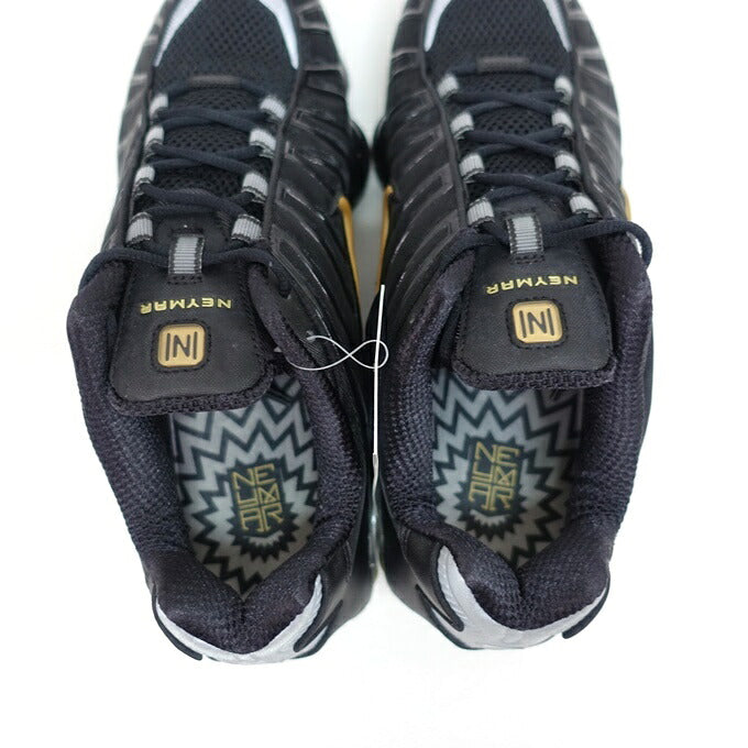 NIKE Shox TL Neymar Jr Black Gold Sneakers Size 28cm