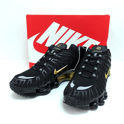 NIKE Shox TL Neymar Jr Black Gold Sneakers Size 28cm