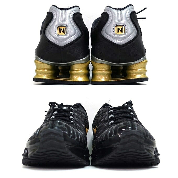 NIKE Shox TL Neymar Jr Black Gold Sneakers Size 28cm