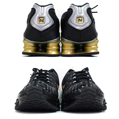 NIKE Shox TL Neymar Jr Black Gold Sneakers Size 28cm