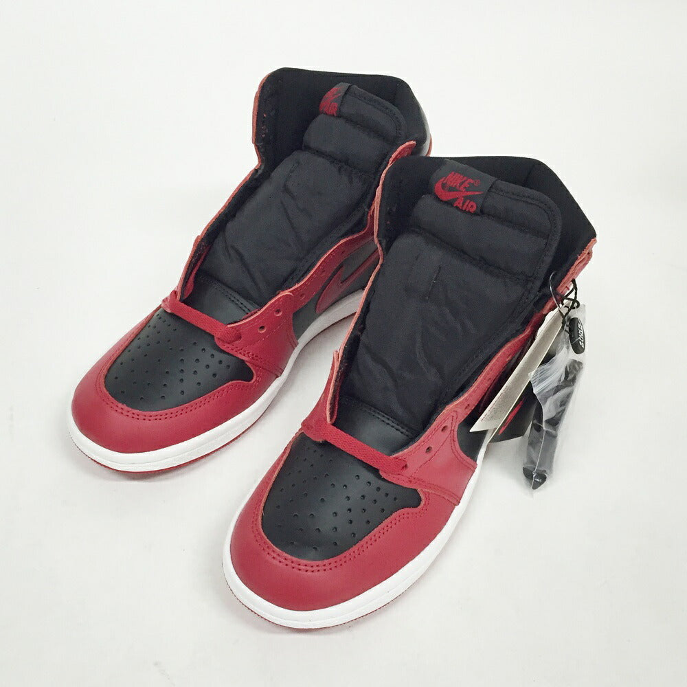 NIKE Air Jordan 1 High '85 Black Red Sneakers Size 8.5