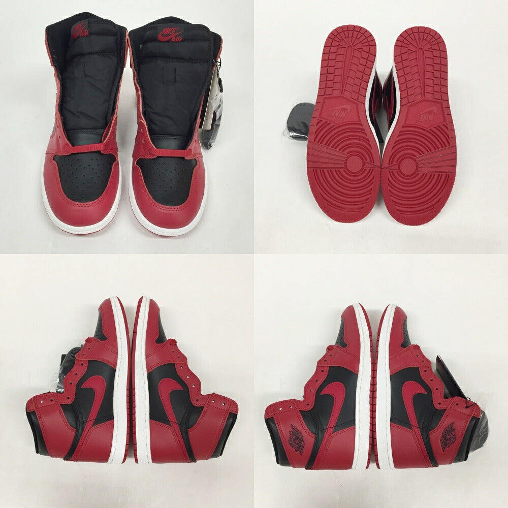 NIKE Air Jordan 1 High '85 Black Red Sneakers Size 8.5