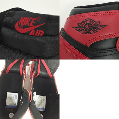 NIKE Air Jordan 1 High '85 Black Red Sneakers Size 8.5