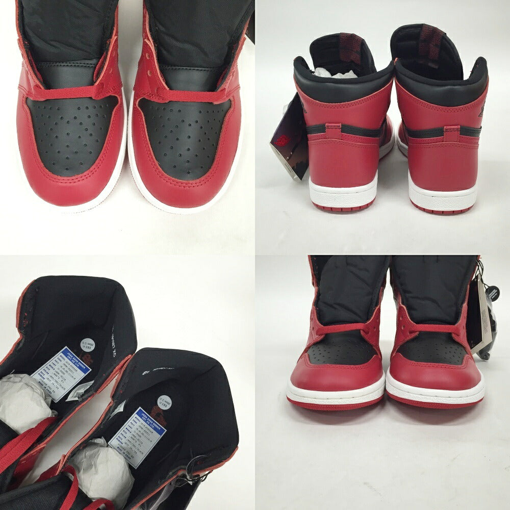 NIKE Air Jordan 1 High '85 Black Red Sneakers Size 8.5