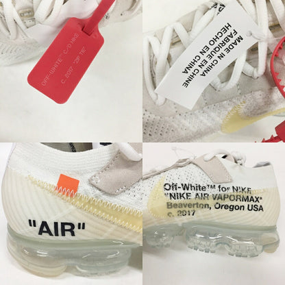 NIKE x OFF WHITE The Ten Vapormax White Sneakers Size 10.5