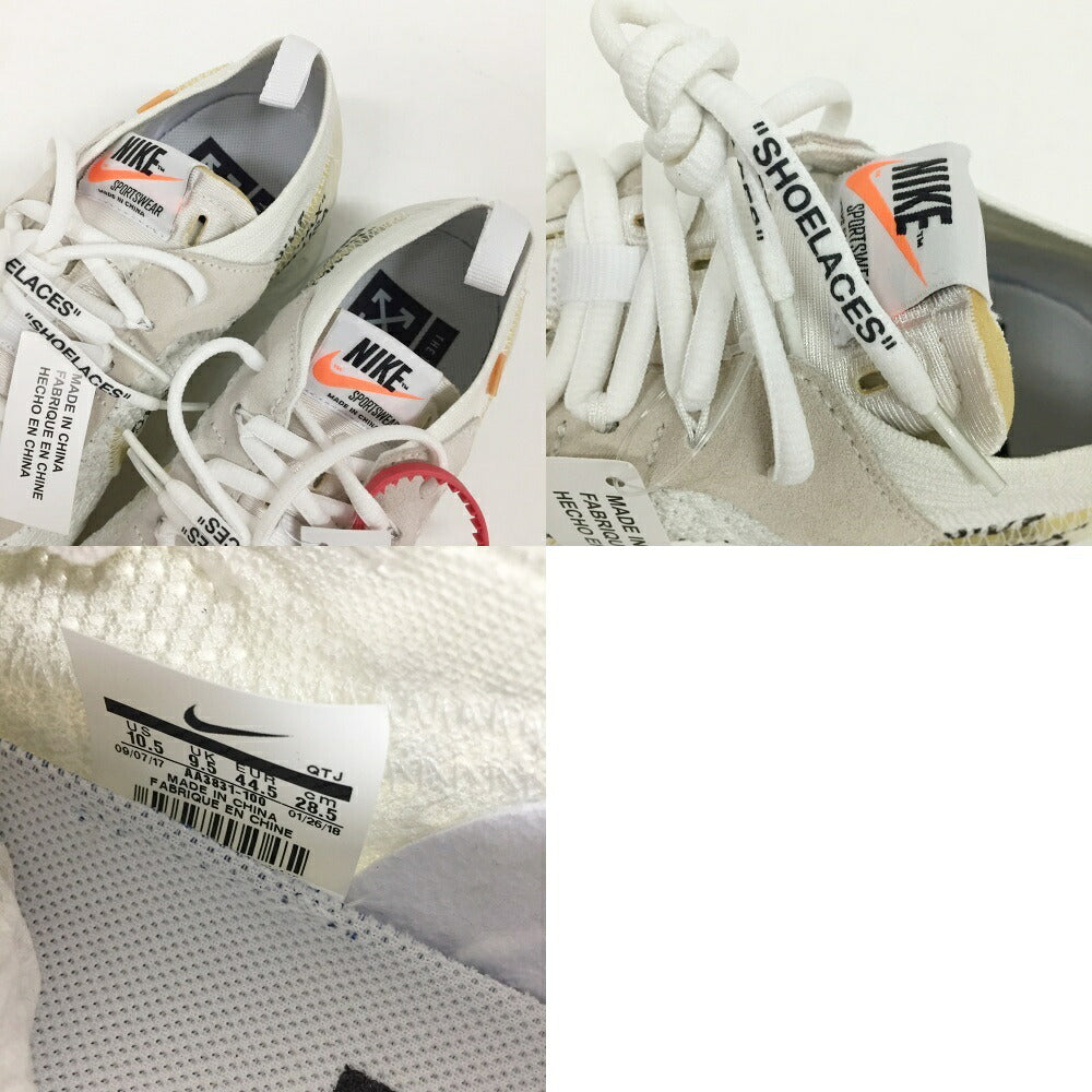 NIKE x OFF WHITE The Ten Vapormax White Sneakers Size 10.5
