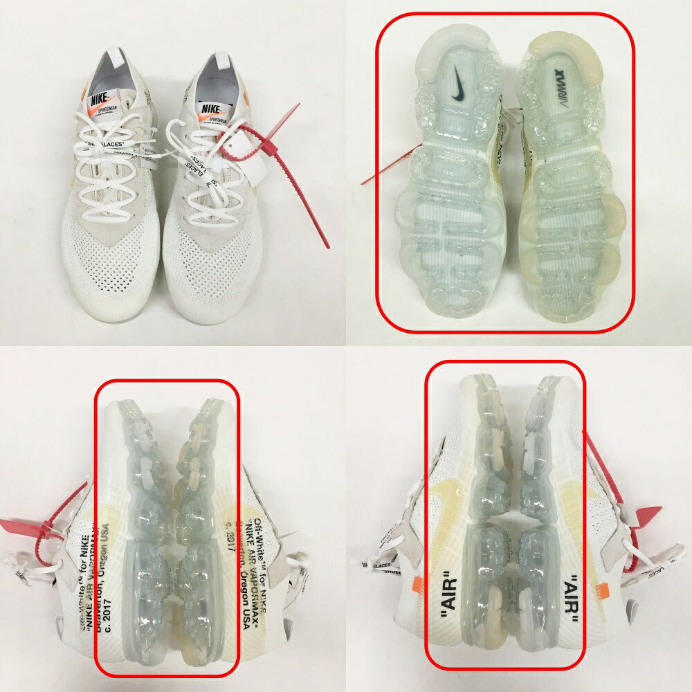 NIKE x OFF WHITE The Ten Vapormax White Sneakers Size 10.5