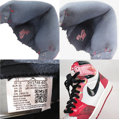NIKE AIR JORDAN 1 High OG SP Spider-Man Red Black Sneakers