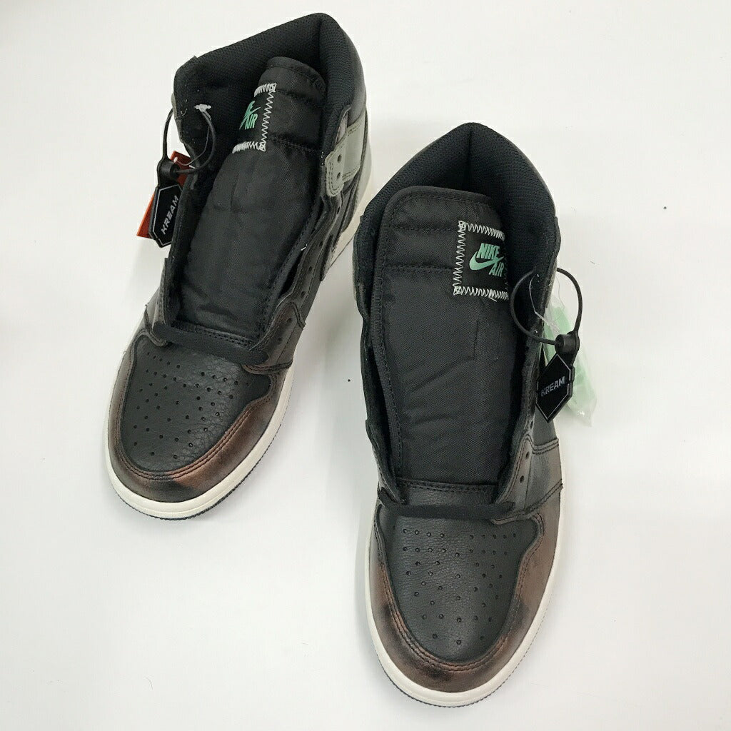 NIKE Air Jordan 1 High OG Black Mint Sneakers Size 27.5