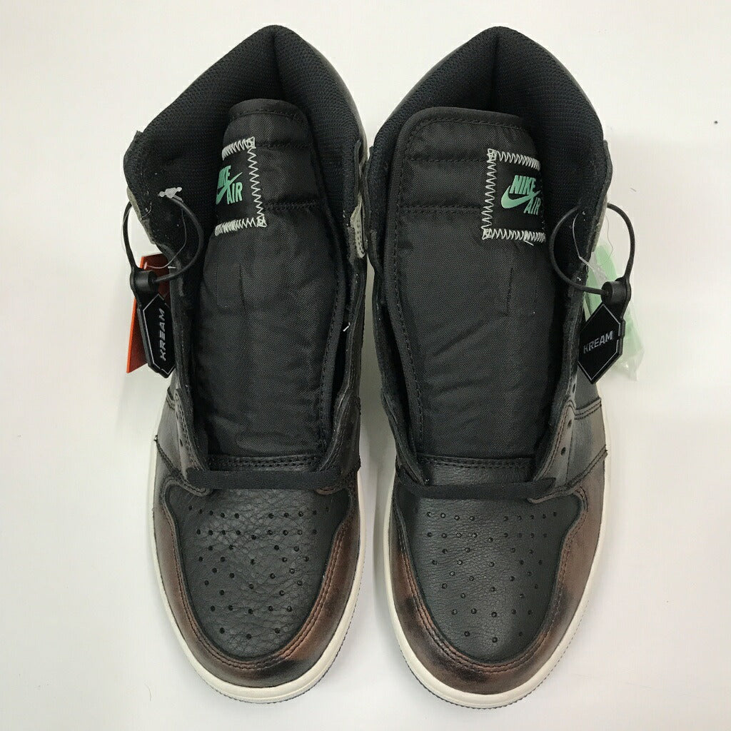 NIKE Air Jordan 1 High OG Black Mint Sneakers Size 27.5