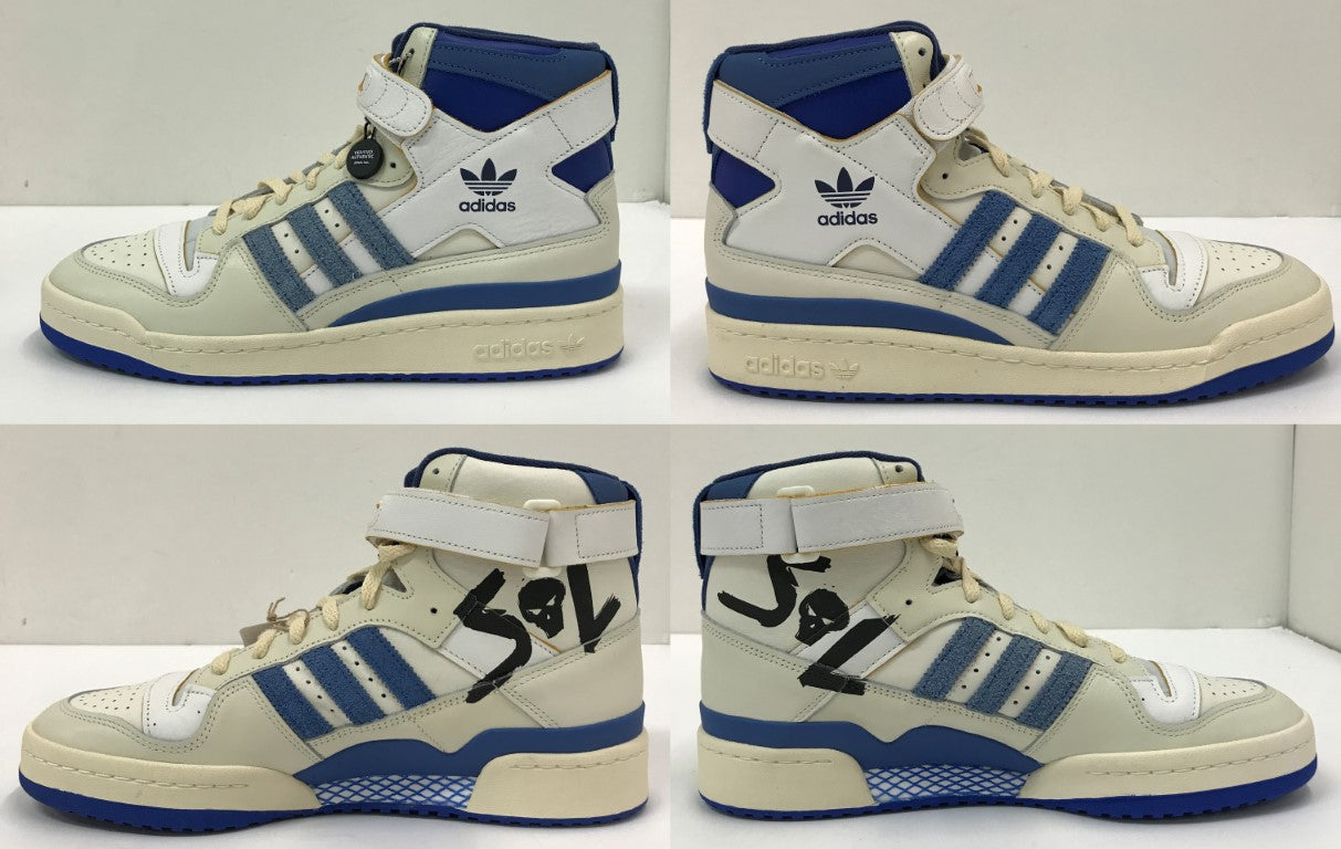 adidas x MARVEL Forum Hi Star Lord Blue Sneakers Size 28.5