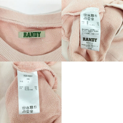 RANDY Pink Beige Sweatshirt Size 2