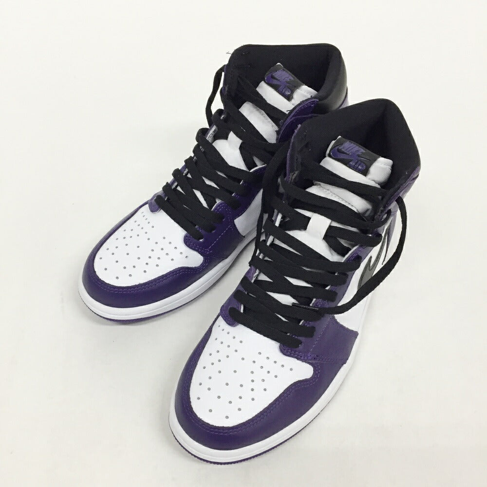 NIKE Air Jordan 1 High OG Purple Black Sneakers Size 10.5