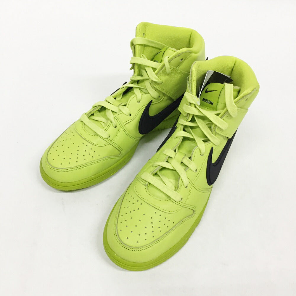 NIKE x AMBUSH Dunk High Lime Black Sneakers Size 10