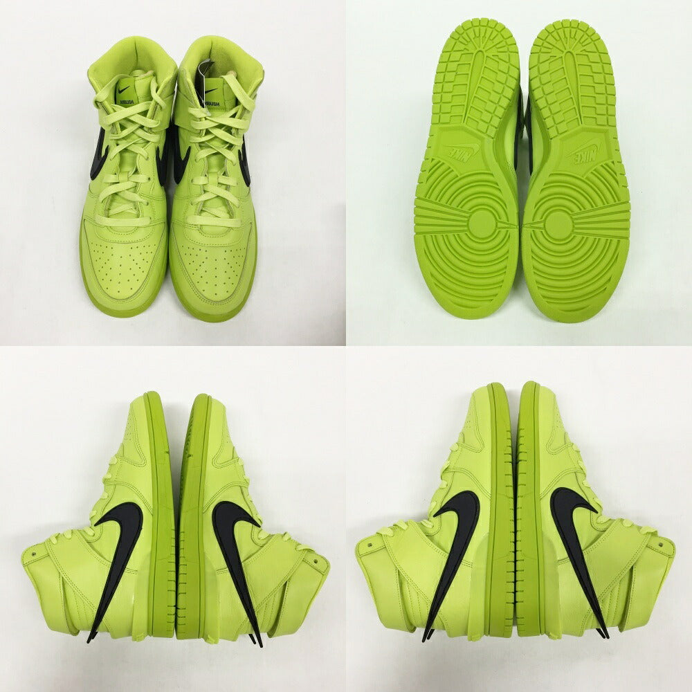 NIKE x AMBUSH Dunk High Lime Black Sneakers Size 10